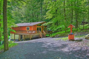Pocono Cabin with Fire Pit, Walk to Lake and Beach! Pocono Pines